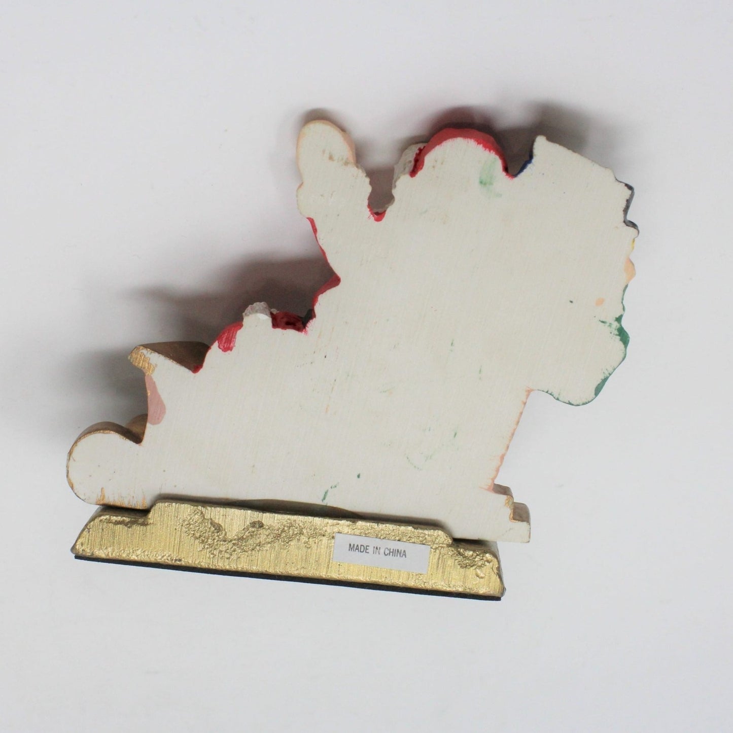 Stocking Hanger & Stocking, Santa Claus, Cast Iron, Vintage