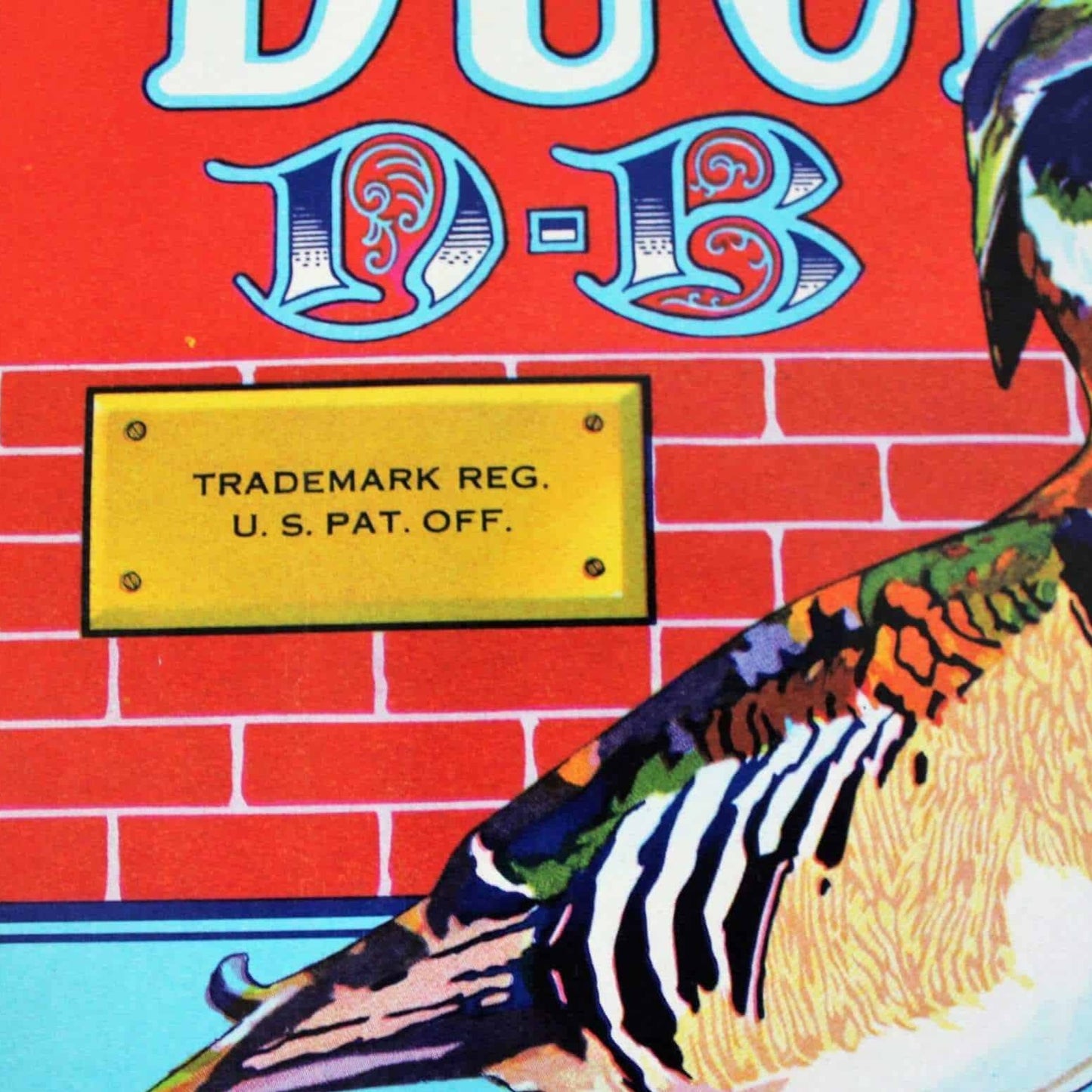 Crate Label, Duckwall, Hood River Pears, Original Lithograph, NOS, Vintage