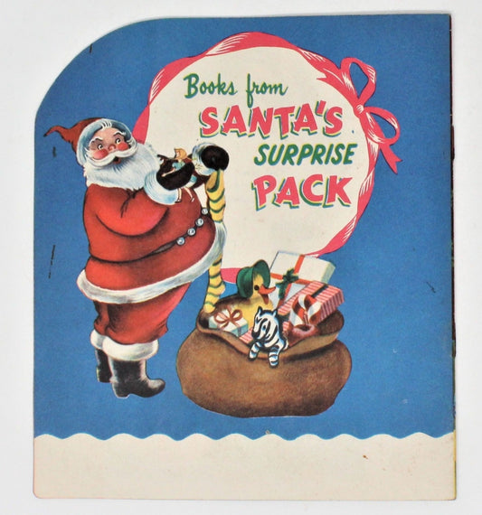 Children's Book, Samuel Lowe Co, Santa Comes to Our House, Softcover, 1951 Vintage, RARE
