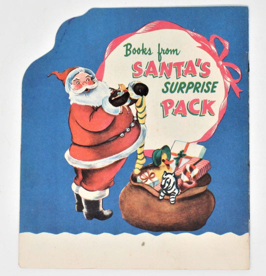 Children's Book, Samuel Lowe Co, Santa is Coming!, Softcover Litho, 1951 Vintage, RARE