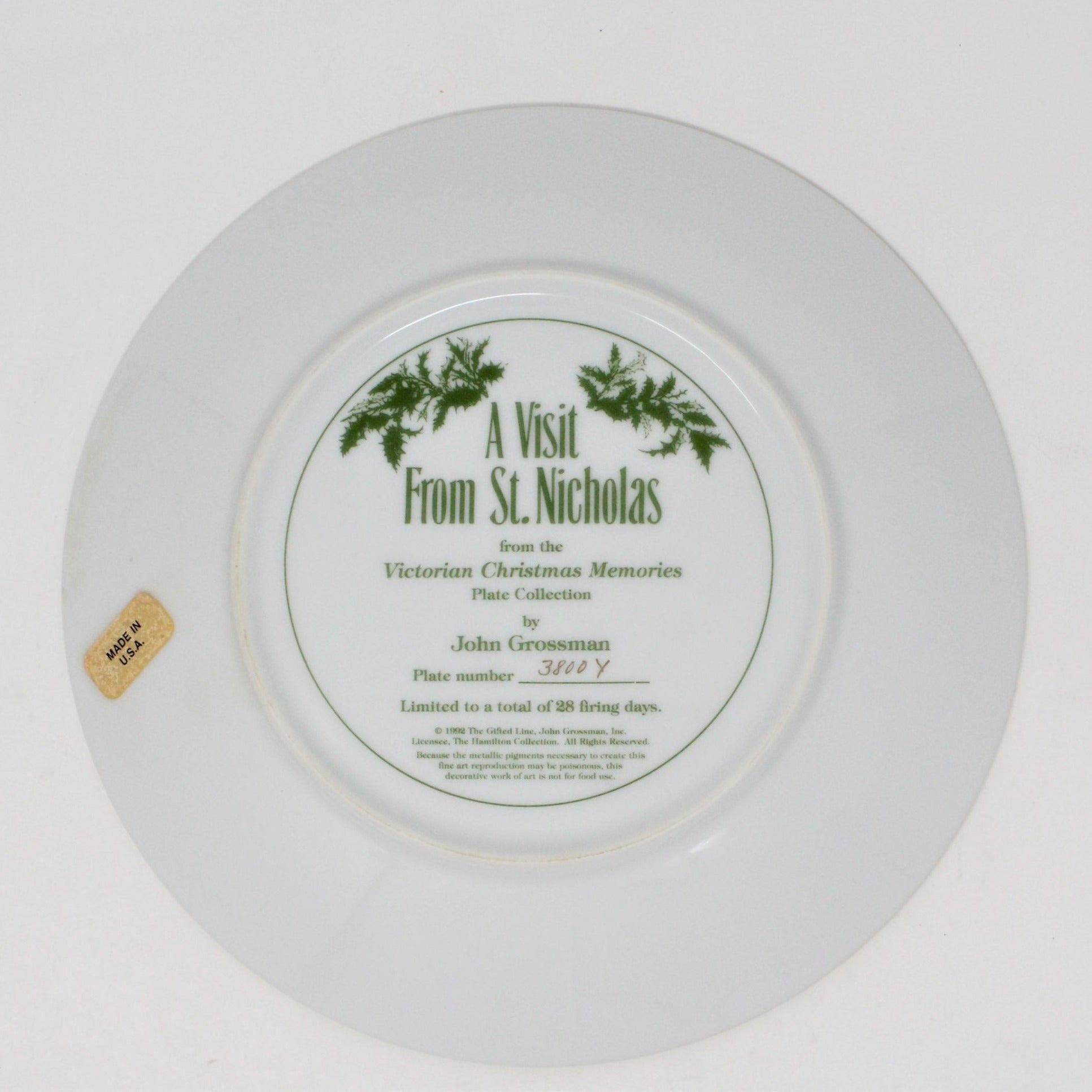 Victorian Christmas Memories Plate Collection