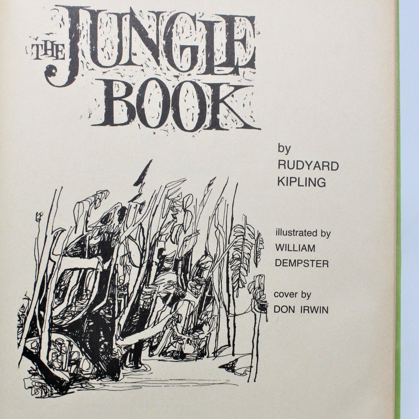 Children's Book, The Jungle Book, Rudyard Kipling, Hardcover, Vintage 1968