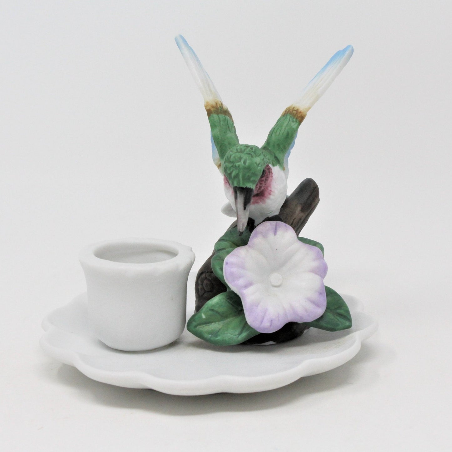 Candle Holder, Giftco, Hummingbird with Flower, Vintage