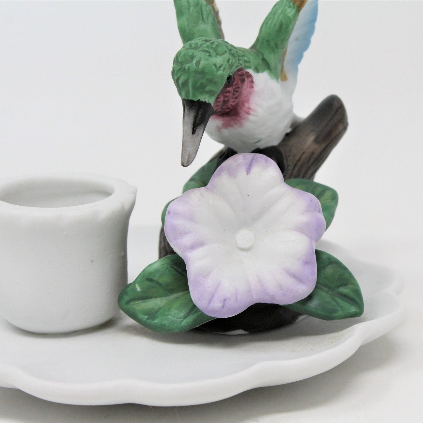 Candle Holder, Giftco, Hummingbird with Flower, Vintage