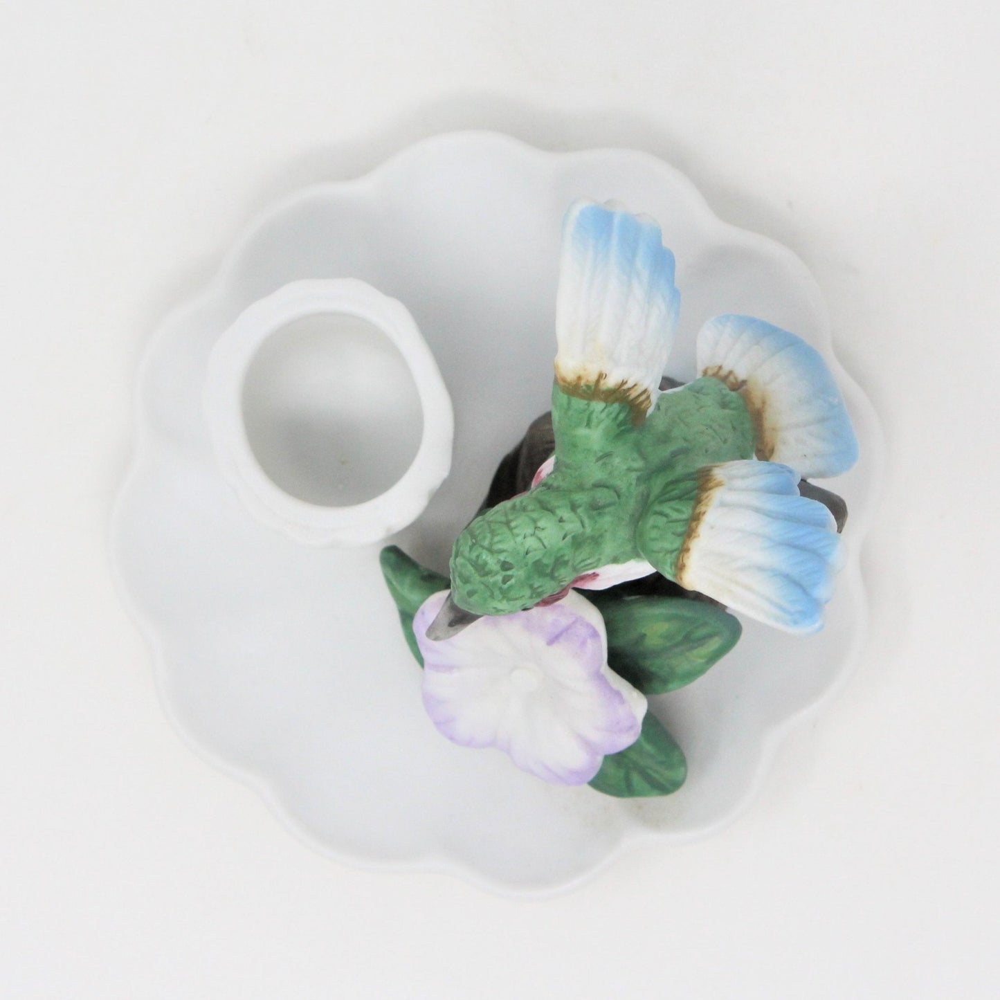 Candle Holder, Giftco, Hummingbird with Flower, Vintage