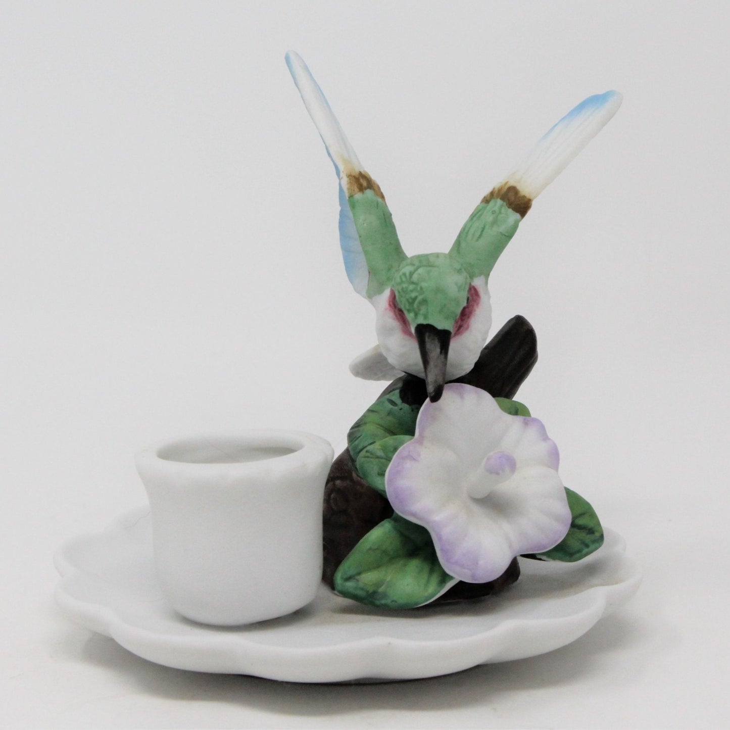 Candle Holder, Giftco, Hummingbird with Flower, Vintage