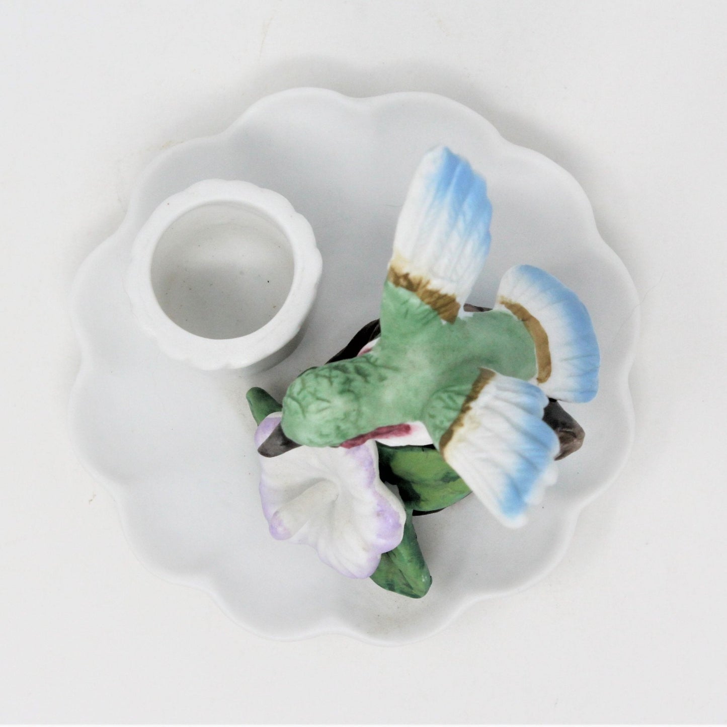 Candle Holder, Giftco, Hummingbird with Flower, Vintage