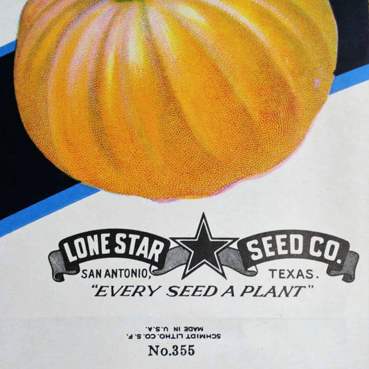 Seed Packets, Lone Star, Pumpkin, NOS, Vintage