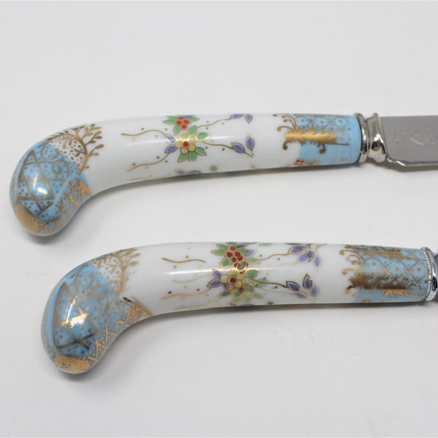 Cheese Knife & Spreader Set, House of Prill, Chinoiserie, Set of 2,England
