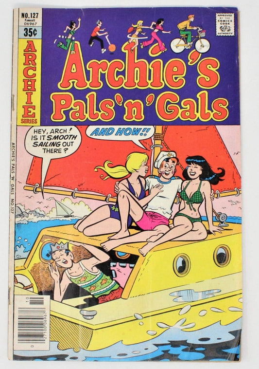 Comic Book, Archie's Pals 'n' Gals #127, Vintage 1978