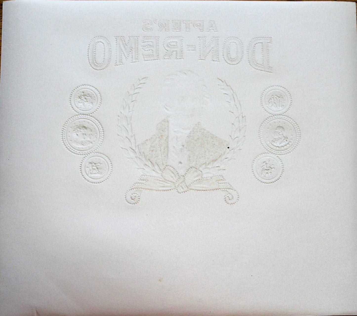 Cigar Box Label, Don Remo, Apter's, Original Lithograph, 1910's, NOS Antique