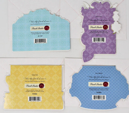 Greeting Card / Valentine, Kirshner Unused, Punch Studio, Set of 4, Children, Blank