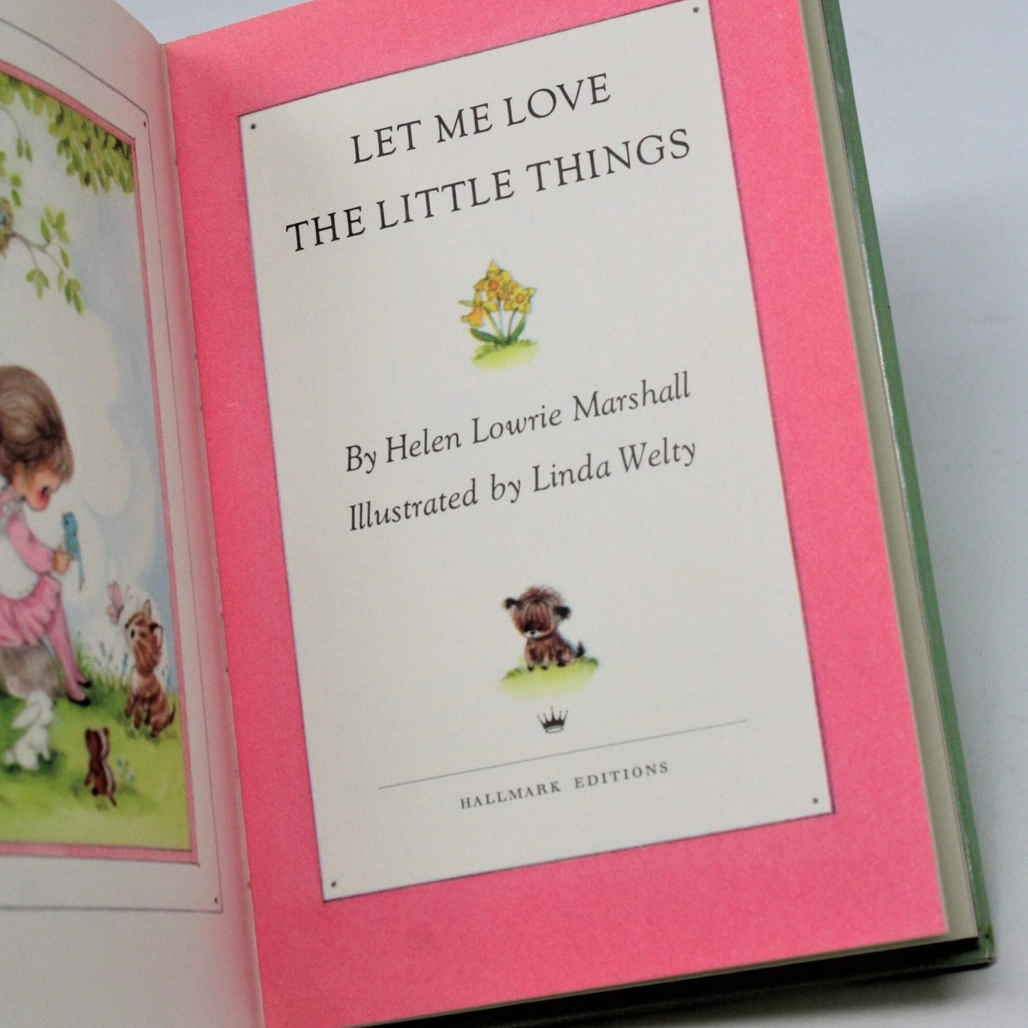 Book, Hallmark, Let Me Love the Little Things, Helen Lowrie Marshall, Vintage 1971