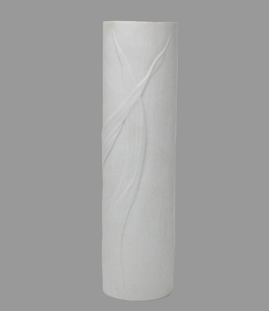 Extremely Rare, Vintage Rosenthal Vase. Mid Century White German Porcelain #3081/30, Studio Line, Cylinder Shape, Minimalist Decor, 1960's