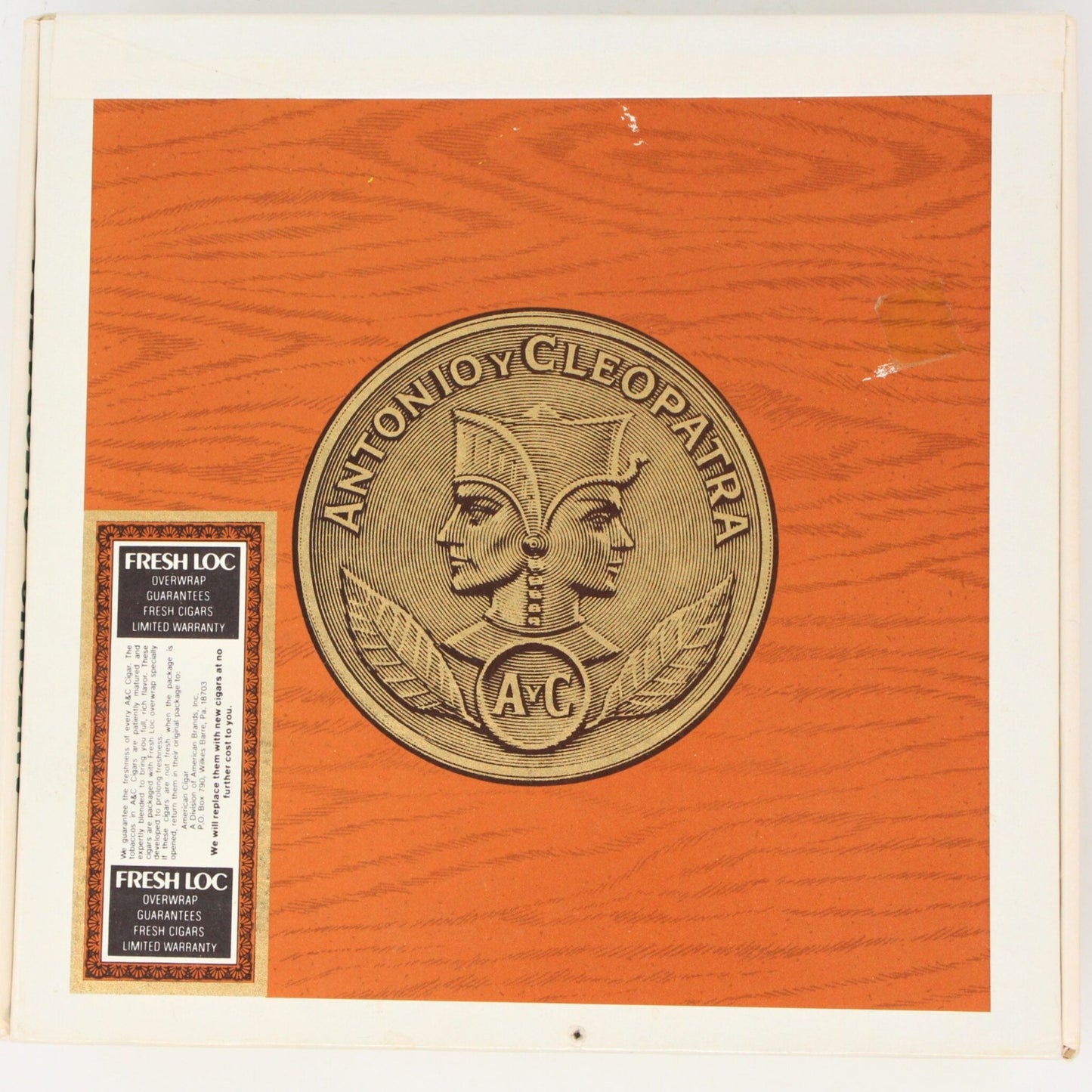 Box, Cigar Box, Antonio Y Cleopatra Grenadiers Claro, Empty, Vintage