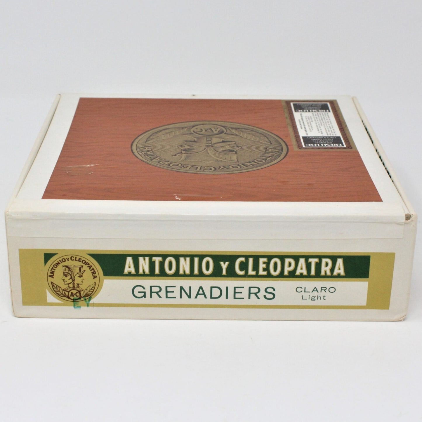Box, Cigar Box, Antonio Y Cleopatra Grenadiers Claro, Empty, Vintage