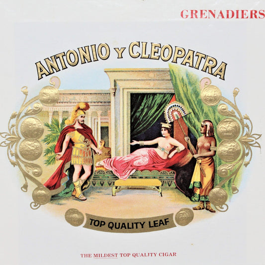 Box, Cigar Box, Antonio Y Cleopatra Grenadiers Claro, Empty, Vintage
