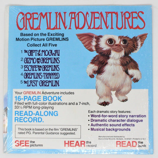 Book and Record, Gremlins Trapped, 1984, NOS