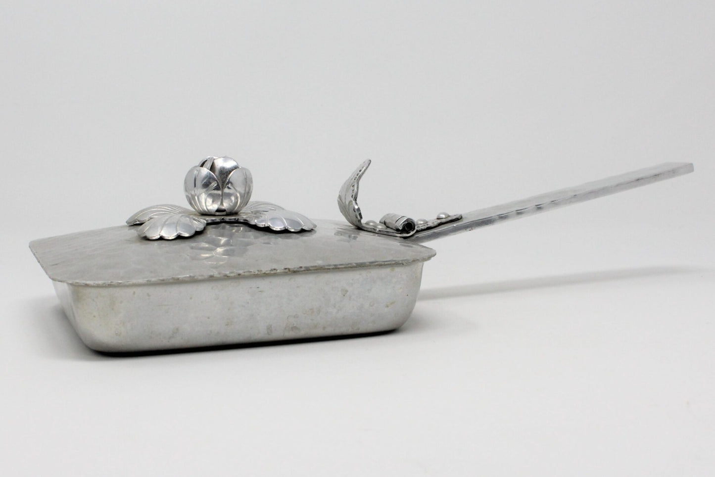 Silent Butler, World Hand Forged Aluminum, Square, Vintage