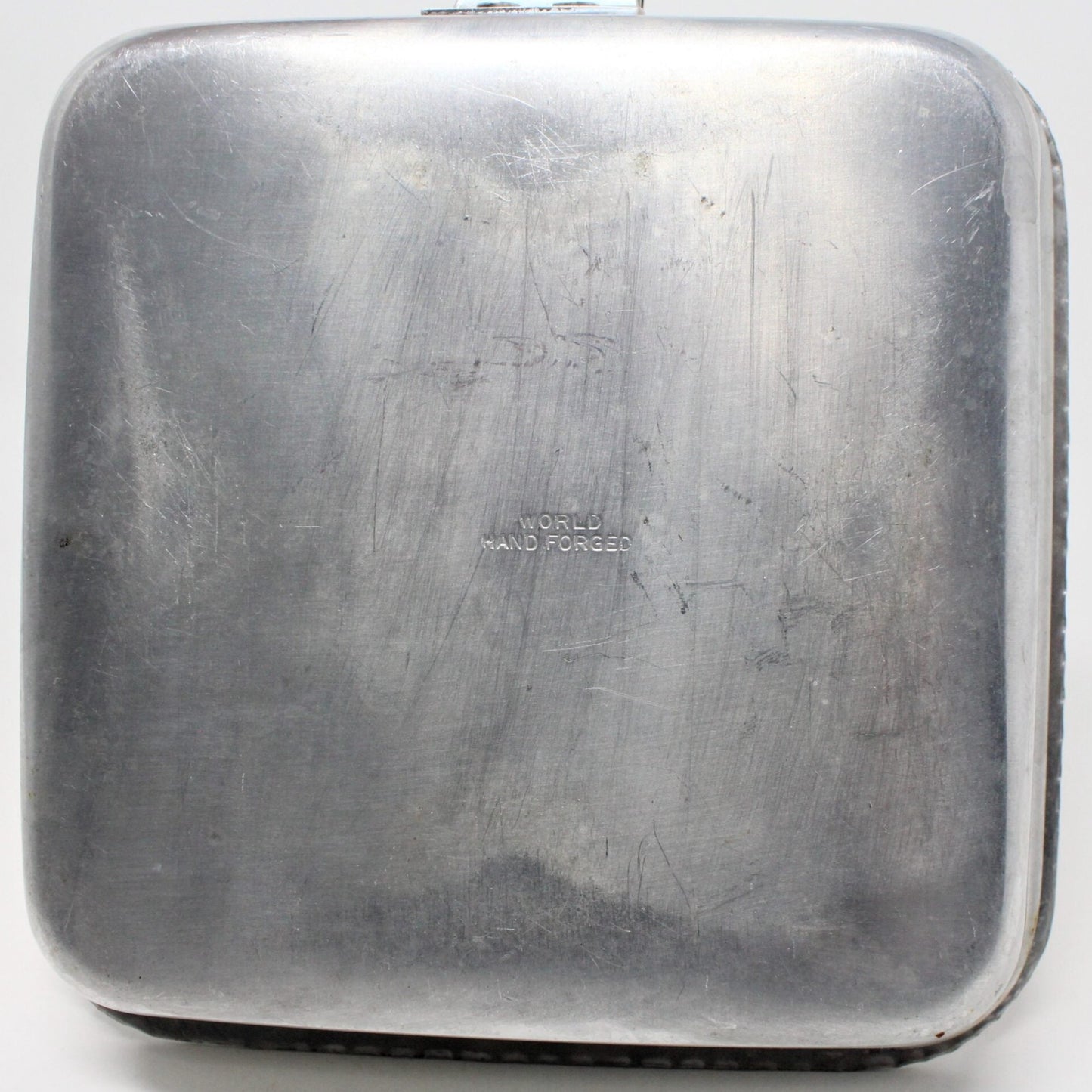 Silent Butler, World Hand Forged Aluminum, Square, Vintage