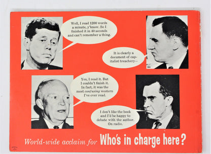 Book, Who's in charge here?, Gerald Gardner, Paperback,1962, Vintage