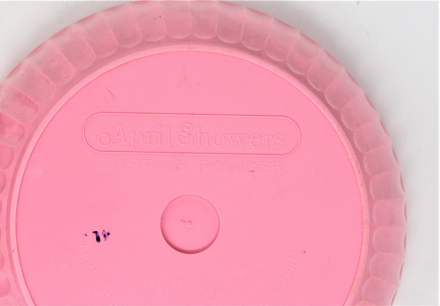 Dusting Powder Box, Cheramy, April Showers, Pink Plastic, Vintage