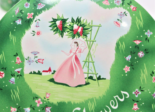 Box, Dusting Powder Box, Cheramy, April Showers, Metal Tin, Vintage