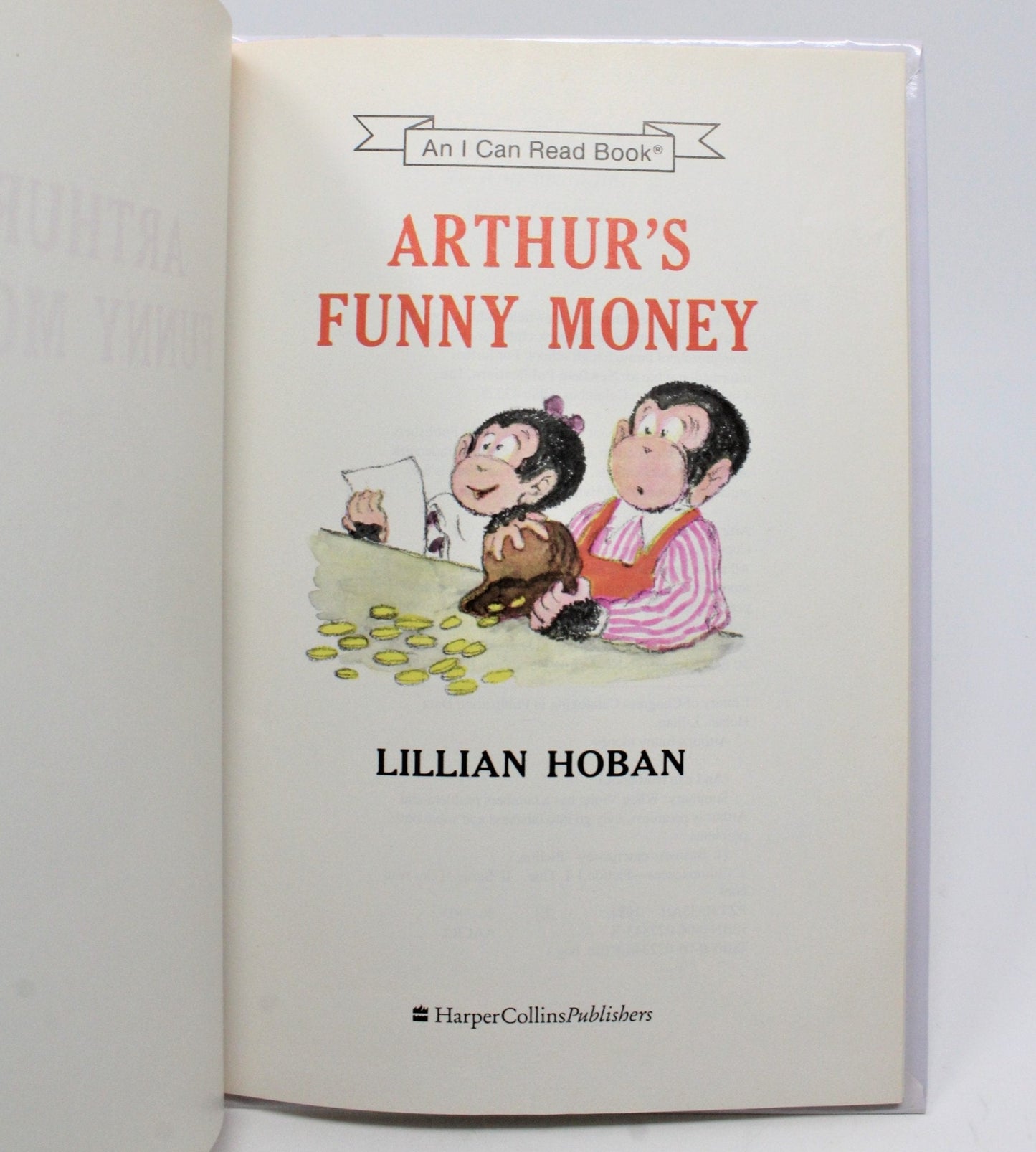 Children's Book, Arthur's Funny Money, Hardcover, Vintage 1981