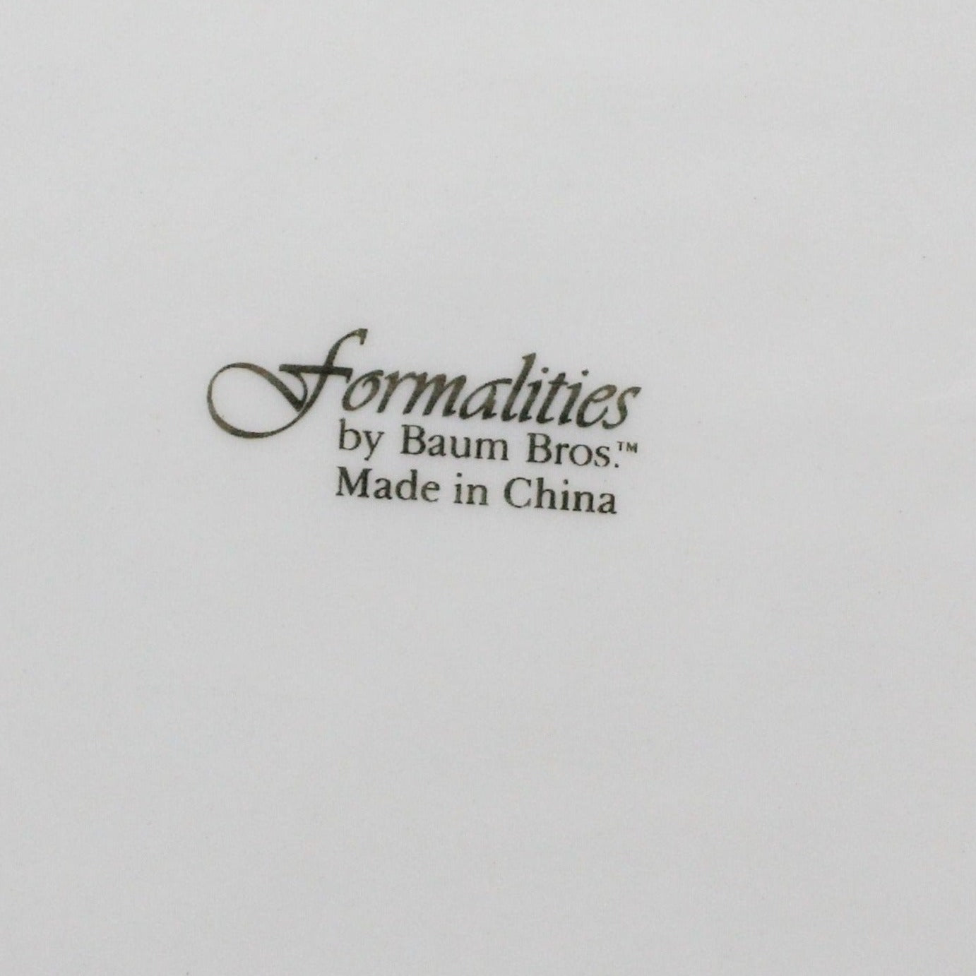 Sandwich Tray, Baum Bros Formalities, Victorian Rose Pierced, Vintage