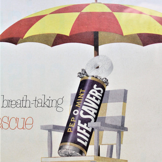 Advertisement, Life Magazine, Lifesavers Mint Candy, Original, Framed, 1953