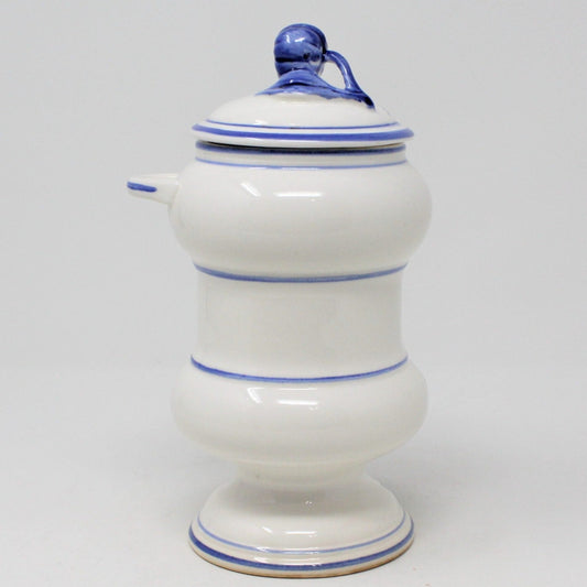 back view of coffee canister