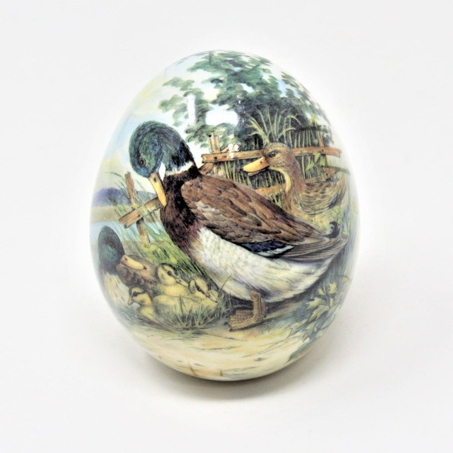 Egg, Mallard Duck Family, Vintage Collectible, Ceramic