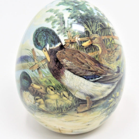 Egg, Mallard Duck Family, Vintage Collectible, Ceramic