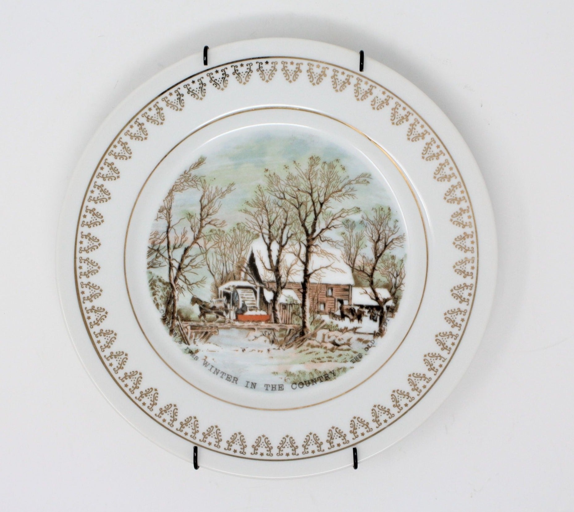 Currier and ives plates the old grist mill sale