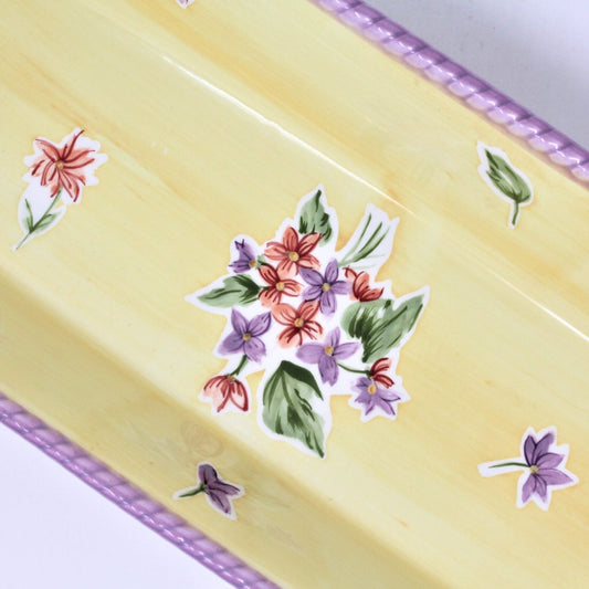 Bread Tray, Waverly, Garden Room Cottage, Field of Flowers, Vintage, SOLD