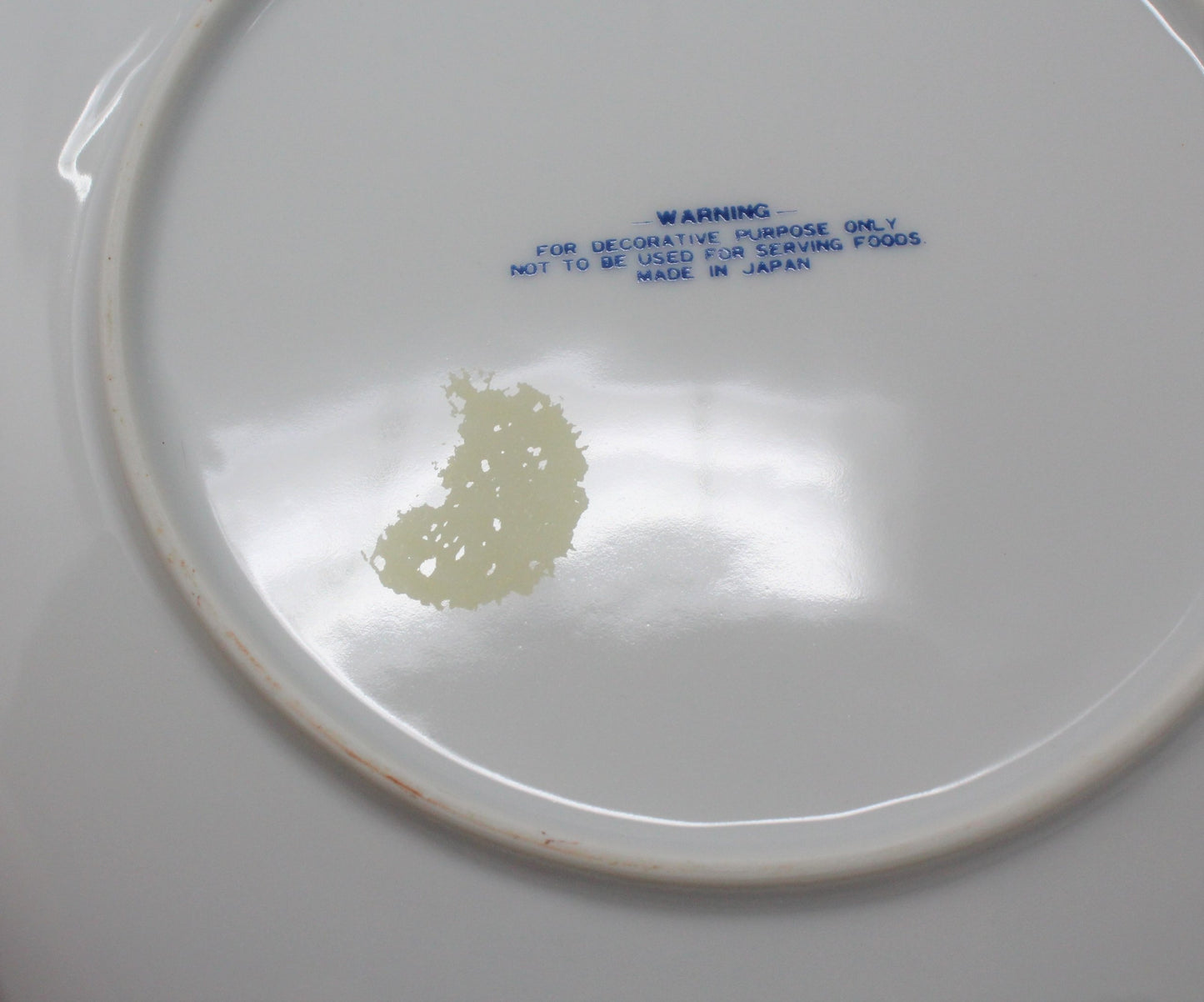 Decorative Plate, Currier & Ives, The Homestead In Winter, Blue & White, Vintage