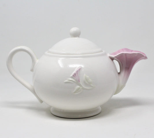 Teapot, Teleflora, Morning Glory,  Vintage