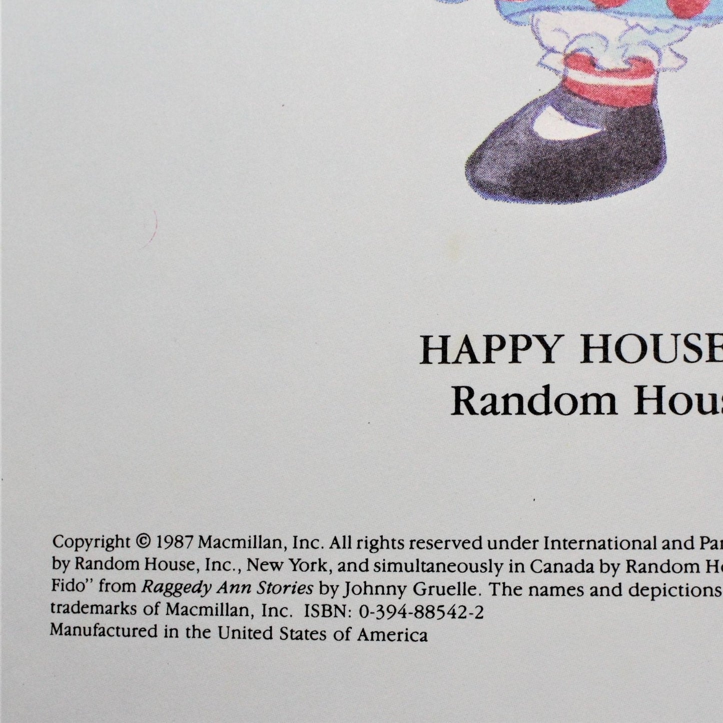 Children's Book, Raggedy Ann's Nighttime Rescue, Hardcover, Vintage 1987
