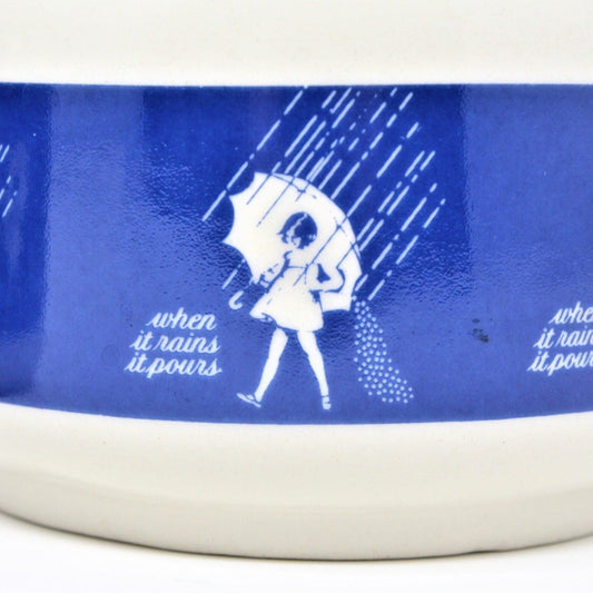 Creamer & Sugar with Lid, Morton Salt Girl, Vintage Japan