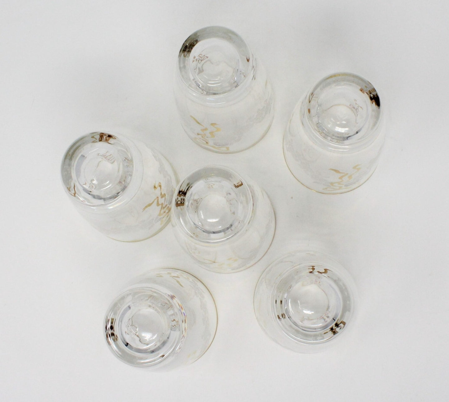 Glasses, Tumblers, Libbey, Rose Classic, Blown Glass, Set of 6, Vintage, SOLD