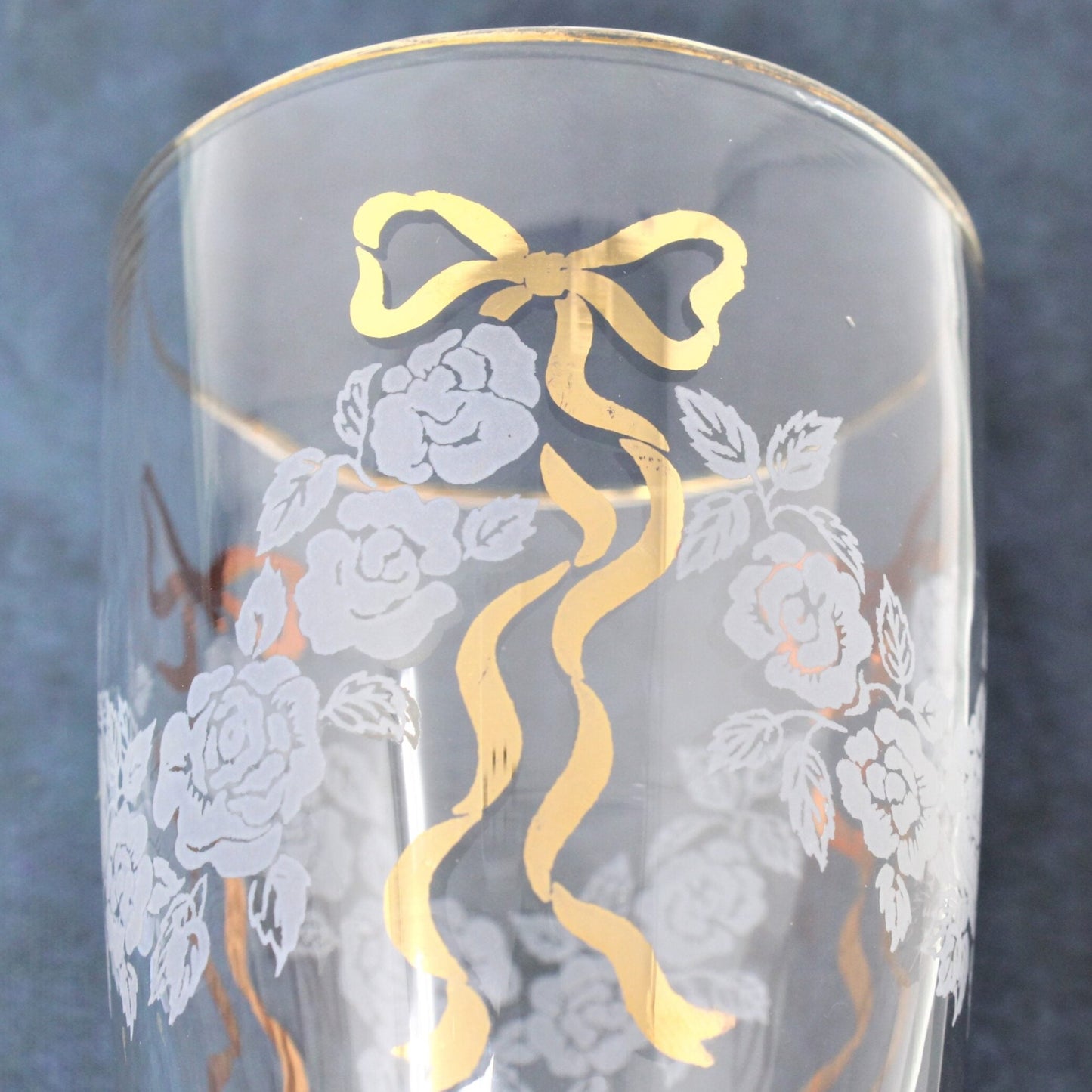 Glasses, Tumblers, Libbey, Rose Classic, Blown Glass, Set of 6, Vintage, SOLD