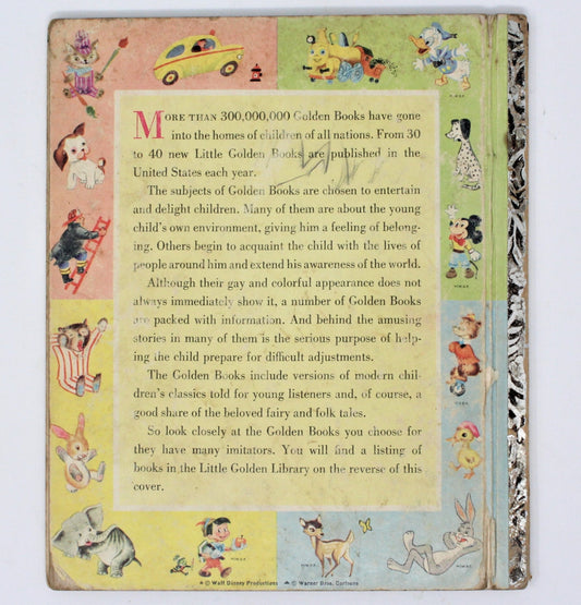 Children's Book, Little Golden Book, The Bunny Book, Hardcover, Vintage 1955