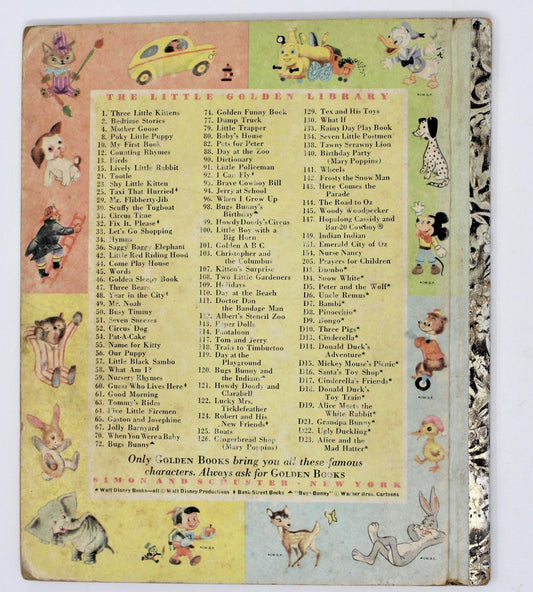 Children's Book, Little Golden Book, Tawny Scrawny Lion, Hardcover, Vintage 1952