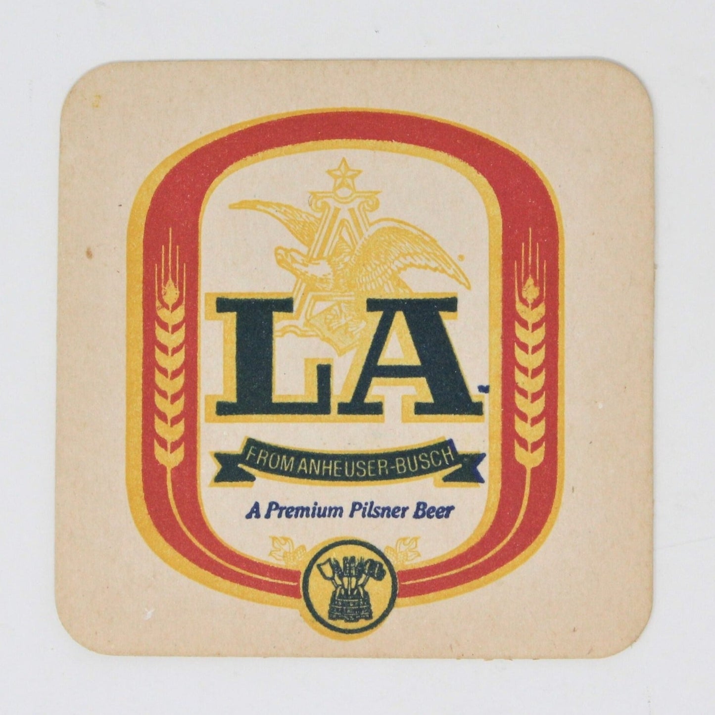 Coasters, LA Beer by Anheuser Busch, Set of 8, Vintage NOS