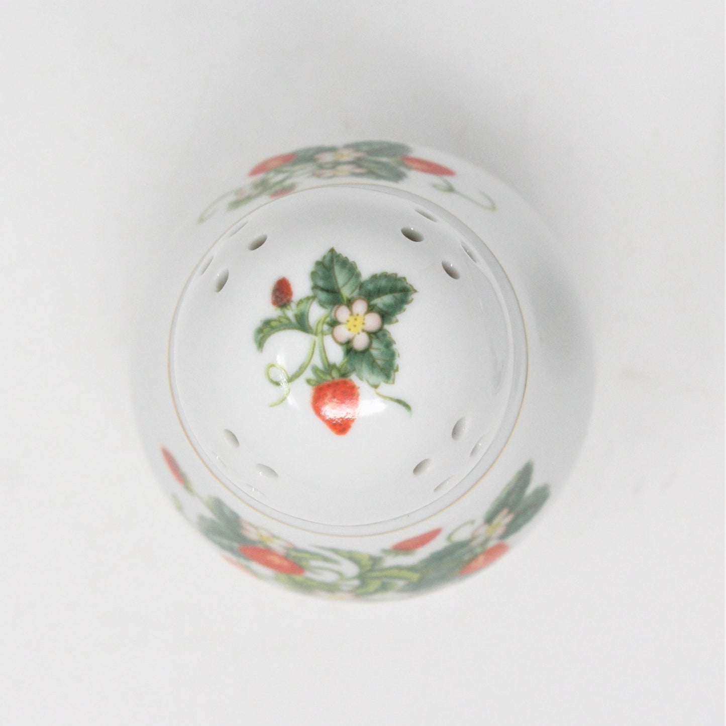 Shaker, Muffineer / Sugar Caster with Underplate, Avon, Strawberry Collection, Vintage