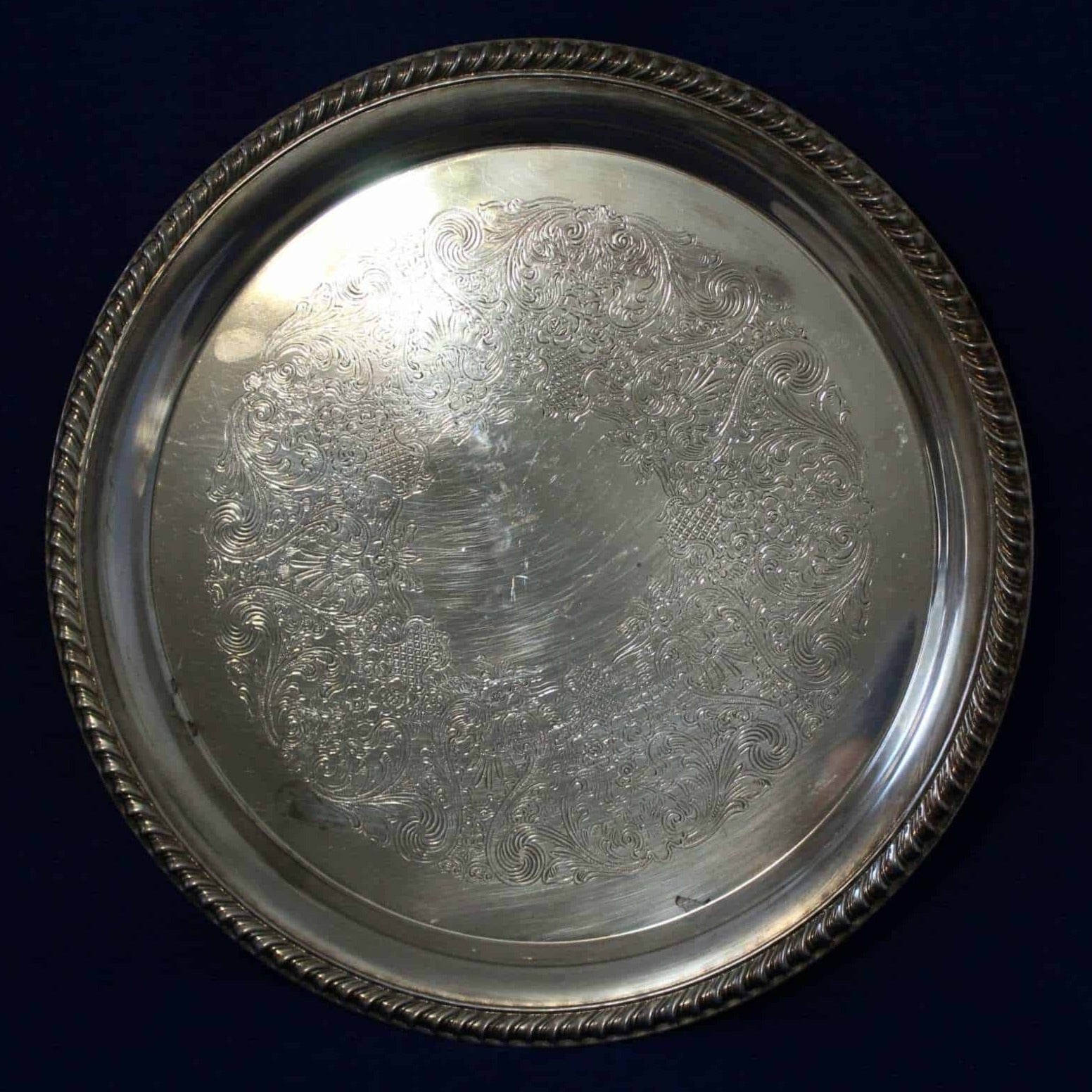 Tray, International Silver, 871, Silverplate, Vintage 12