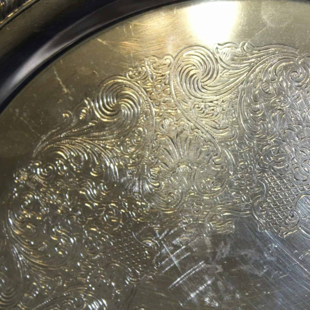 Tray, International Silver, 871, Silverplate, Vintage 12"