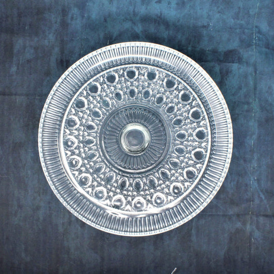 Cake Stand, Federal Glass, Windsor (Button & Cane), Vintage
