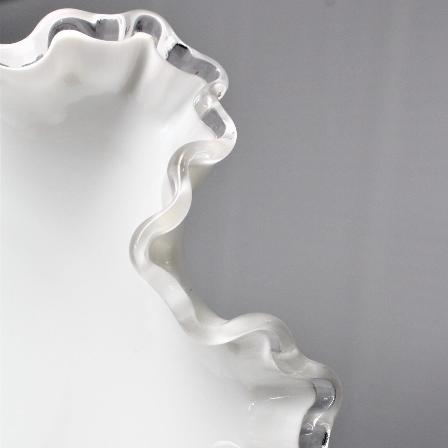 Bon Bon / Candy Dish, Fenton, Silver Crest Double Crimped 8", Vintage