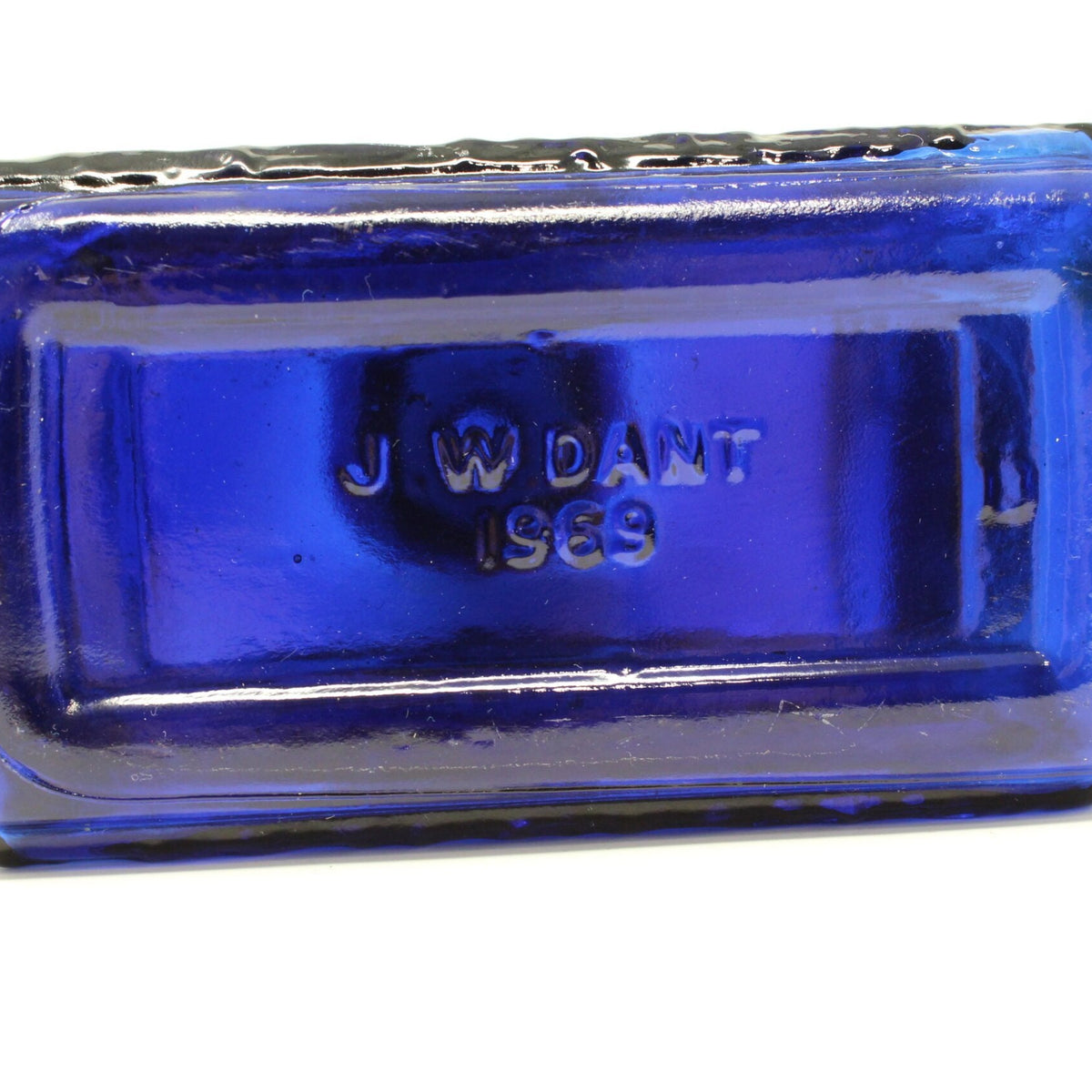Decanter, JW Dant, American Legion 50th Anniversary, Cobalt Blue Glass, American Eagle, Vintage, 1969